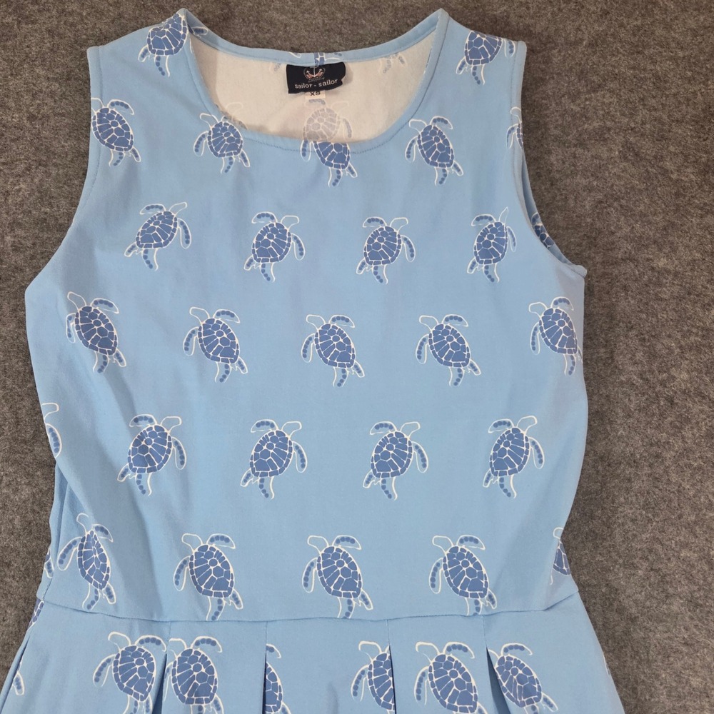 Sailor Sailor Turtle Dress XS Coastal Resort UPF Stretch Made in USA Pockets